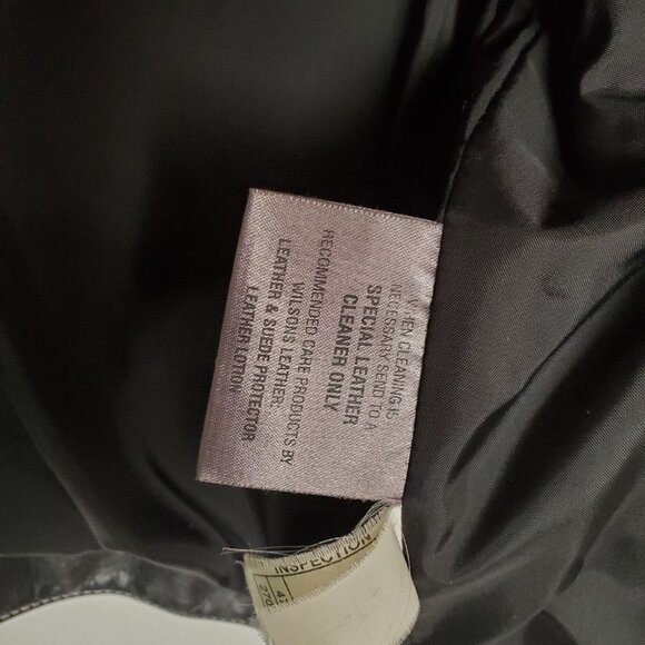 Women’s Vintage Wilsons Leather Cropped Moto Jacket Size M - Picture 6 of 9